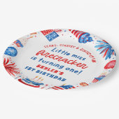 7恋しく思月1日の誕生日のリトル・フィレクラッカー4 ペーパープレート (アングル)