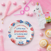 7恋しく思月1日の誕生日のリトル・フィレクラッカー4 ペーパープレート (パーティー)