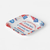 7恋しく思月1日の誕生日のリトル・フィレクラッカー4 ペーパープレート (傾斜あり)