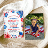 7恋しく思月1日の誕生日のリトル・フィレクラッカー4 招待状