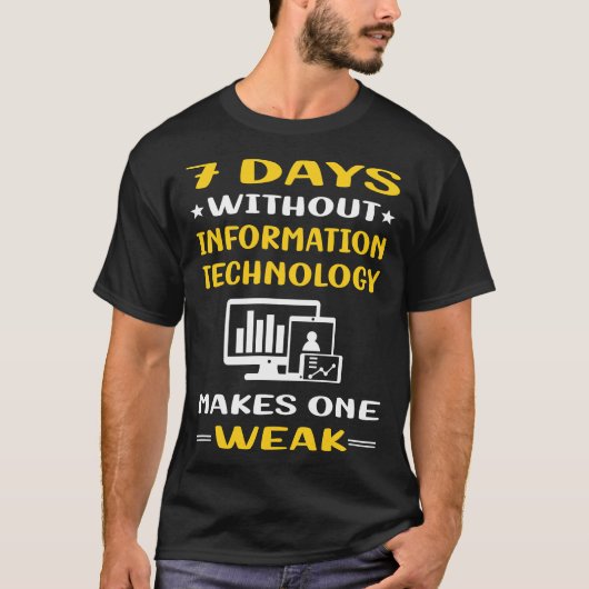 7情報技術を使用しない日 Tシャツ (正面)