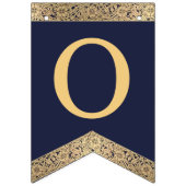 7手紙ブルー金ゴールド神がバプテスコミューンを祝福 バンティングフラッグ (第3の旗)