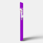 7文字のレインボーパープルガールズipadケースに名前 Case-Mate iPhoneケース (裏面 / 左)