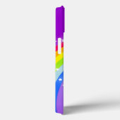 7文字のレインボーパープルガールズipadケースに名前 Case-Mate iPhoneケース (裏面 / 右)