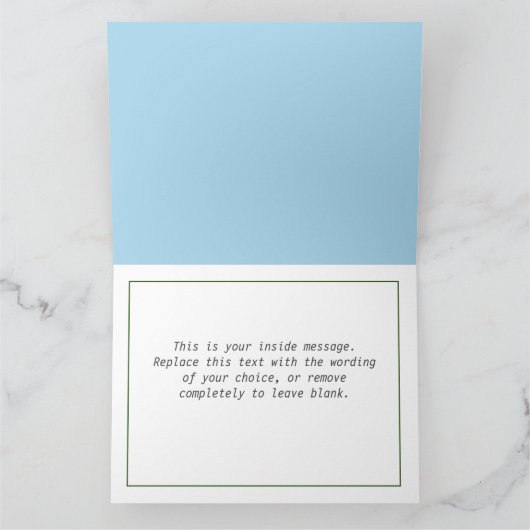 7文字の名前ハッピーバースデーカード カード (内部)