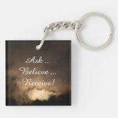 7日の肯定 – 暗宇宙の背景 キーホルダー (裏面)