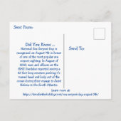 7日威厳があるは海蛇の日 ポストカード (裏面)