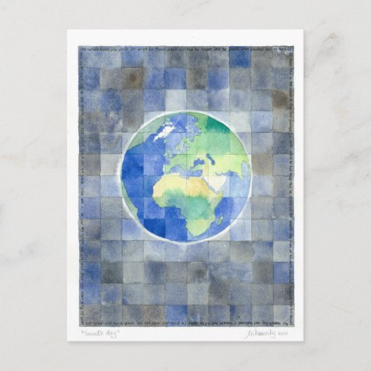 7日目(作成日7)はがき ポストカード (正面)