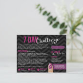 7日間の挑戦サンプルカード郵便はがき ポストカード (スタンド正面)