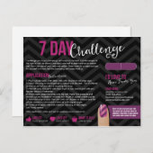 7日間の挑戦サンプルカード郵便はがき ポストカード (正面/裏面)