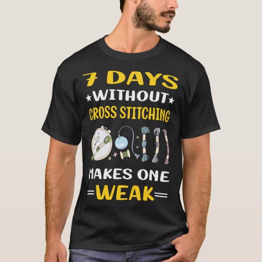 7日(クロステッチングなし) Tシャツ (正面)
