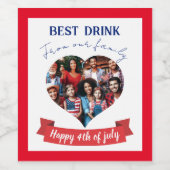 7最高の月4日の願い ワインラベル (シングルラベル)