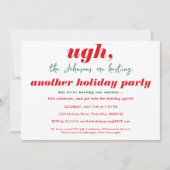 7月おもしろいのクリスマステーマのホリデーパーティー 招待状 (正面)