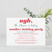 7月おもしろいのクリスマステーマのホリデーパーティー 招待状 (スタンド正面)