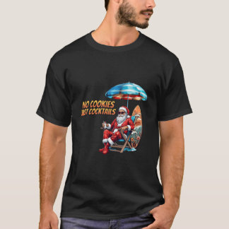7月おもしろいのクリスマスCookieのみカクテル Tシャツ