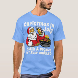 7月おもしろいのクリスマスNo Cookie Just Beer and B Tシャツ