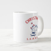 7月おもしろいの夏のクリスマスにサンタ ジャンボコーヒーマグカップ (正面右)