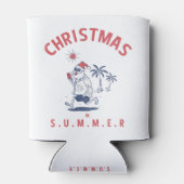 7月おもしろいの夏のクリスマスにサンタ 缶クーラー (裏面)