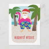 7月おもしろいの熱帯サンタクリスマス  シーズンポストカード (正面)