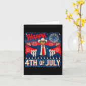 7月おもしろいの4日を過ごすトランプ カード (黄色い花)