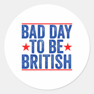 7月おもしろいの4日ワイシャツByd Day to The British 2 ラウンドシール
