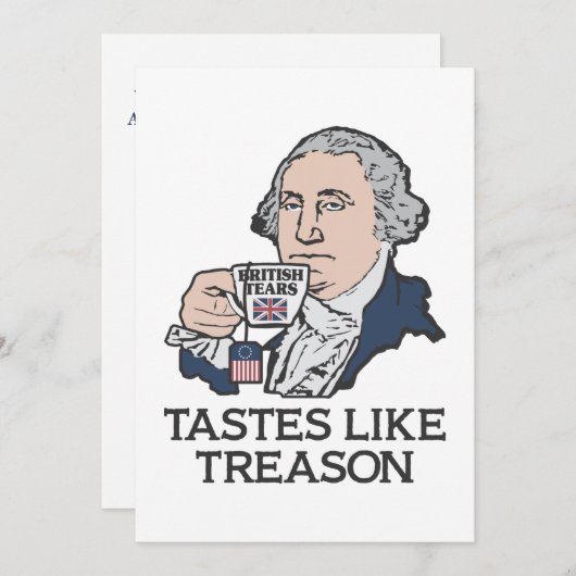 7月おもしろいユーモアのある4日招待状 招待状 (正面/裏面)