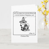 7月おもしろい4日あいさつカード！ カード (黄色い花)