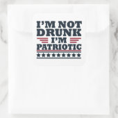 7月おもしろい4日の幸せ スクエアシール (バッグ)