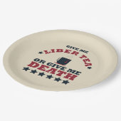 7月おもしろい4日の幸せ ペーパープレート (アングル)