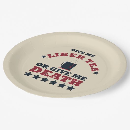 7月おもしろい4日の幸せ ペーパープレート (アングル)