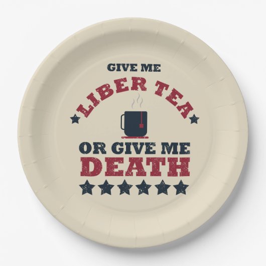 7月おもしろい4日の幸せ ペーパープレート (正面)