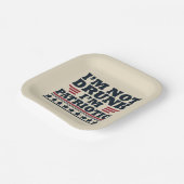 7月おもしろい4日の幸せ ペーパープレート (傾斜あり)