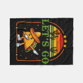 7月おもしろい4日の愛国的なダビングタコミームレット フリースブランケット (正面(横))