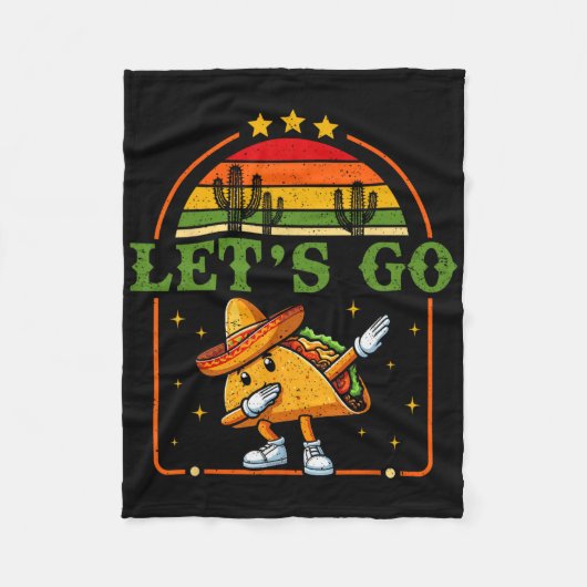 7月おもしろい4日の愛国的なダビングタコミームレット フリースブランケット (正面)