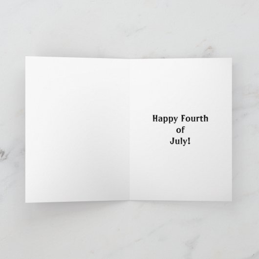 7月おもしろい4日の挨拶状 カード (内部)