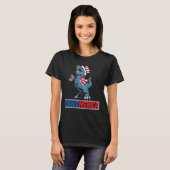 7月おもしろい4日のRawrmericaキッズアメリカ人 Tシャツ (正面フル)
