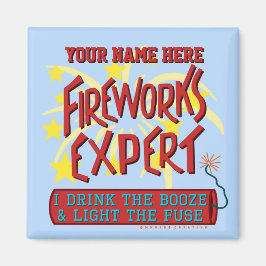 7月おもしろい4日インディペンデント花火大会の専門家 マグネット