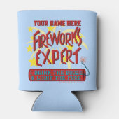 7月おもしろい4日インディペンデント花火大会の専門家 缶クーラー (裏面)