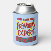 7月おもしろい4日インディペンデント花火大会の専門家 缶クーラー (缶裏面)