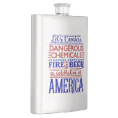7月おもしろい4日ビール飲料花火大会ジョーク フラスク (右)