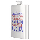 7月おもしろい4日ビール飲料花火大会ジョーク フラスク (左)