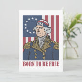 7月おもしろい4日ホリデーパーティー招待状 招待状 (スタンド正面)