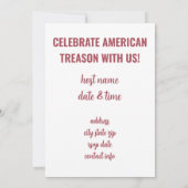 7月おもしろい4日ホリデーパーティー招待状 招待状 (裏面)