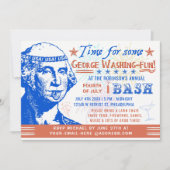 7月おもしろい4日独立パーティー |ワシントン 招待状 (正面)