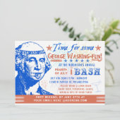 7月おもしろい4日独立パーティー |ワシントン 招待状 (スタンド正面)