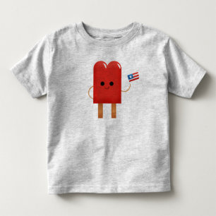7月おもしろい4日赤柱（旗あり） トドラーTシャツ