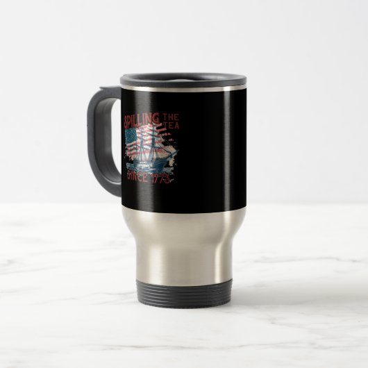 7月おもしろい4日1773年4月から紅茶をこぼした トラベルマグ (正面左)