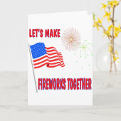 7月おもしろい4日 カード (黄色い花)