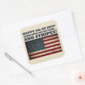 7月おもしろい4日 スクエアシール (封筒)