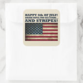 7月おもしろい4日 スクエアシール (バッグ)